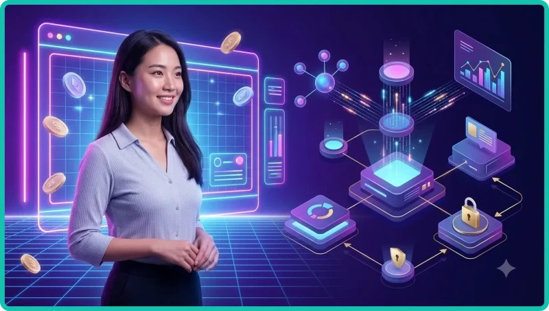 Máy slot jackpot ALO789 với các biểu tượng phát sáng và giao diện hologram trên nền neon