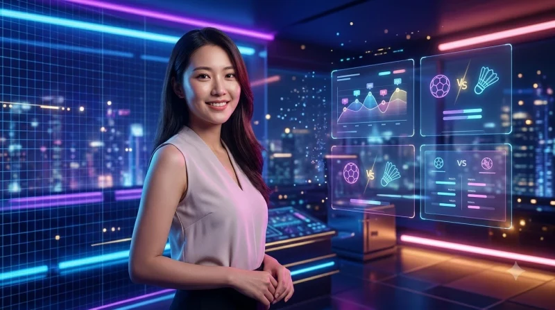 minh họa khái niệm kèo châu Á trên một nền tảng kỹ thuật số