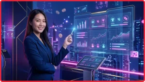 minh họa khái niệm kèo châu Á trên một nền tảng kỹ thuật số