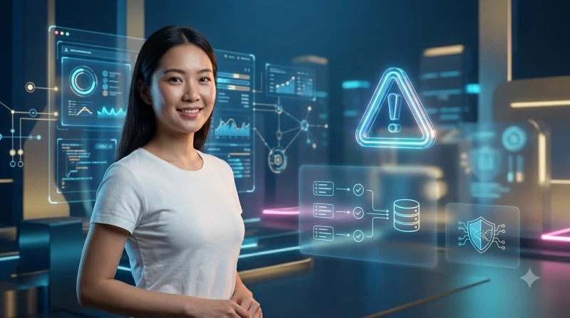 Minh họa lá chắn bảo mật kỹ thuật số phát sáng bảo vệ người dùng khỏi trang web lừa đảo