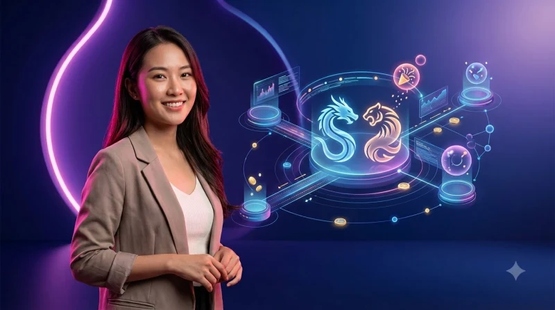 Minh họa luật, cửa cược hoặc thứ tự bài trong Bàn rồng hổ ALO789.