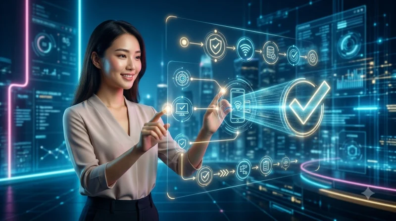 Minh họa quy trình cài đặt hoặc đồng bộ trong Cài ứng dụng ALO789.