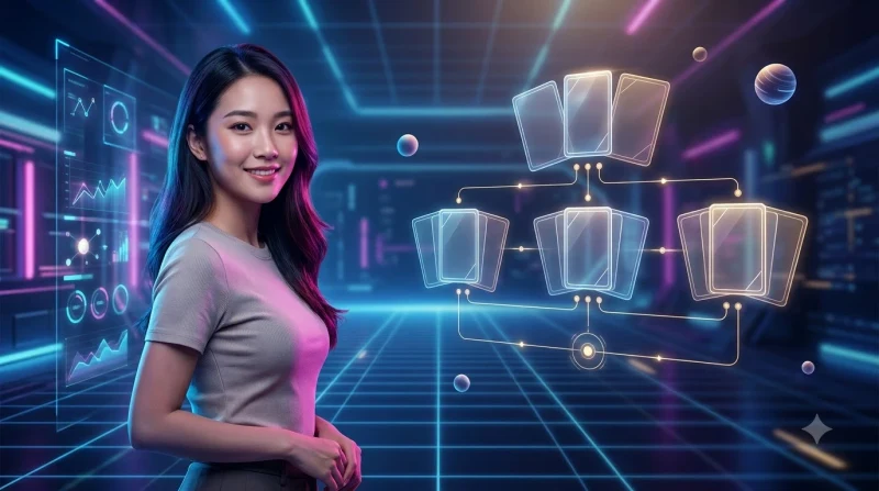 Sơ đồ minh họa cách xếp 13 lá bài thành 3 chi trong mậu binh ALO789