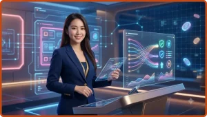 Ý tưởng xác minh giao dịch với biểu tượng kiểm tra và dữ liệu minh họa